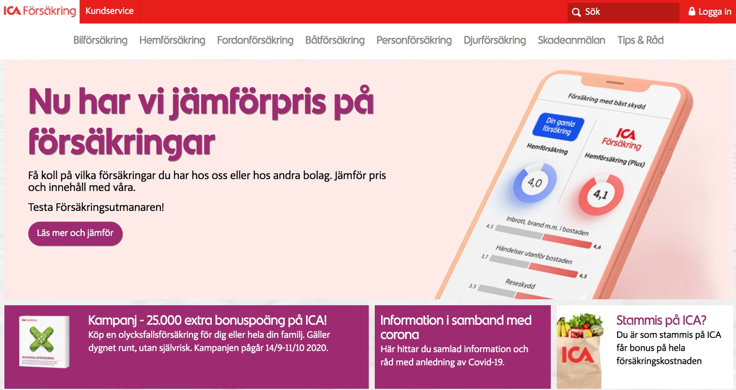 ICA Försäkring » Läs omdöme u0026 hitta rabatter hos Försäkrat